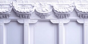 中式传统建筑墙面装饰细节