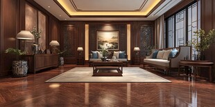 中式典雅客厅室内装饰图