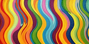 多彩波浪纹理艺术背景图