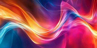 绚丽动感彩色光影背景图