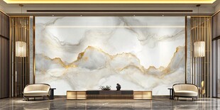 现代奢华大理石客厅背景墙