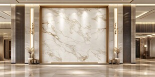 奢华大理石客厅背景墙