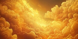 金色云海 奇幻天空景象