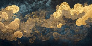 中式古典云海祥瑞图案