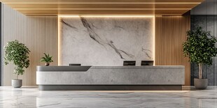现代简约风格的前台大厅