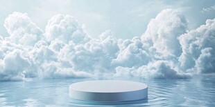 云端展示台 空灵梦幻场景