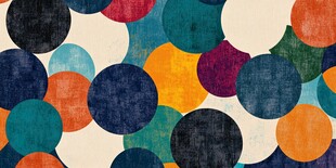 多彩圆形图案背景纹理