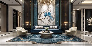 中式奢华客厅室内装饰图