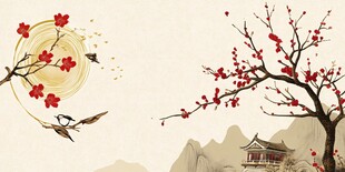 中式花鸟山水诗意景致