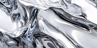 金属质感流动波纹背景图