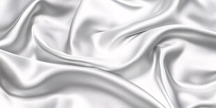 柔滑白色绸缎纹理特写