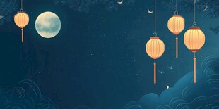 月夜悬灯 尽显中式浪漫