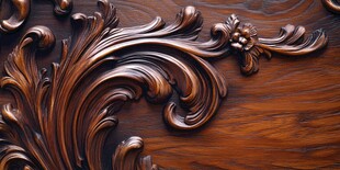 古典木雕花纹细节展示