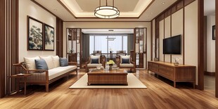中式风格温馨客厅空间