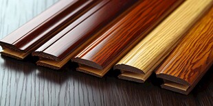 多样木纹踢脚线展示