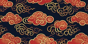 中式祥云图案 典雅国风韵味