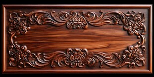 精美雕花实木装饰面板