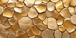 金色石块拼接纹理背景