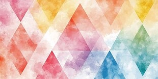 多彩几何水彩纹理背景图