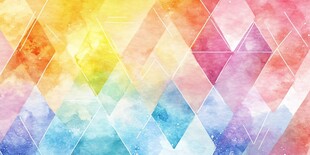 多彩几何水彩纹理背景