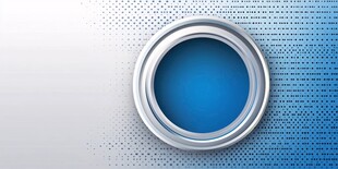 蓝色金属圆环背景图案