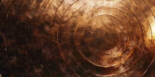 复古金属质感环形纹理背景