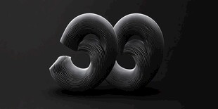 立体数字39艺术造型