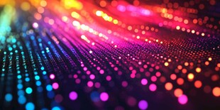 梦幻炫彩光线粒子背景