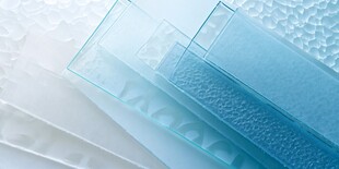 透明磨砂玻璃板展示