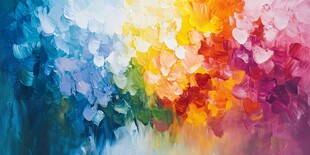 绚丽多彩抽象油画艺术