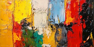 色彩斑斓的抽象油画纹理