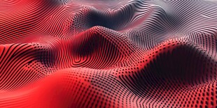 红色动感波纹抽象背景图