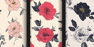 花卉图案墙纸设计灵感