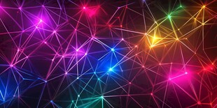 炫彩几何光线背景图案