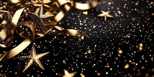 金色节日装饰背景图