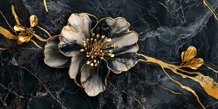 黑金花卉装饰 尽显奢华质感