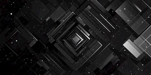 科技感几何隧道抽象背景