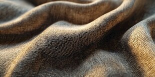 柔软褶皱的棕色织物纹理