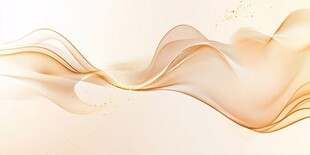 金色流动线条背景图