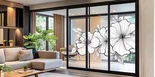 现代家居推拉门装饰效果图
