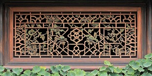 中式雕花窗棂 古朴雅致