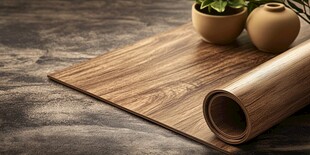 木纹地板贴纸 简约装饰风