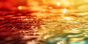 绚丽水波光影梦幻景象