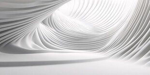 白色流线型抽象空间背景