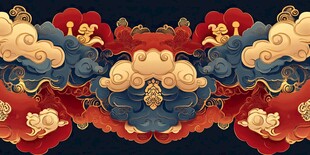 中式传统云纹吉祥图案