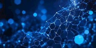 科技感网络结构抽象背景图