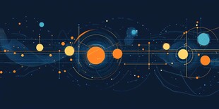 科技风抽象宇宙元素图案