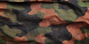 迷彩布料纹理特写