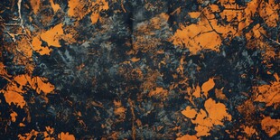 橙黑斑驳纹理背景图