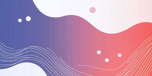 渐变波浪抽象背景图案